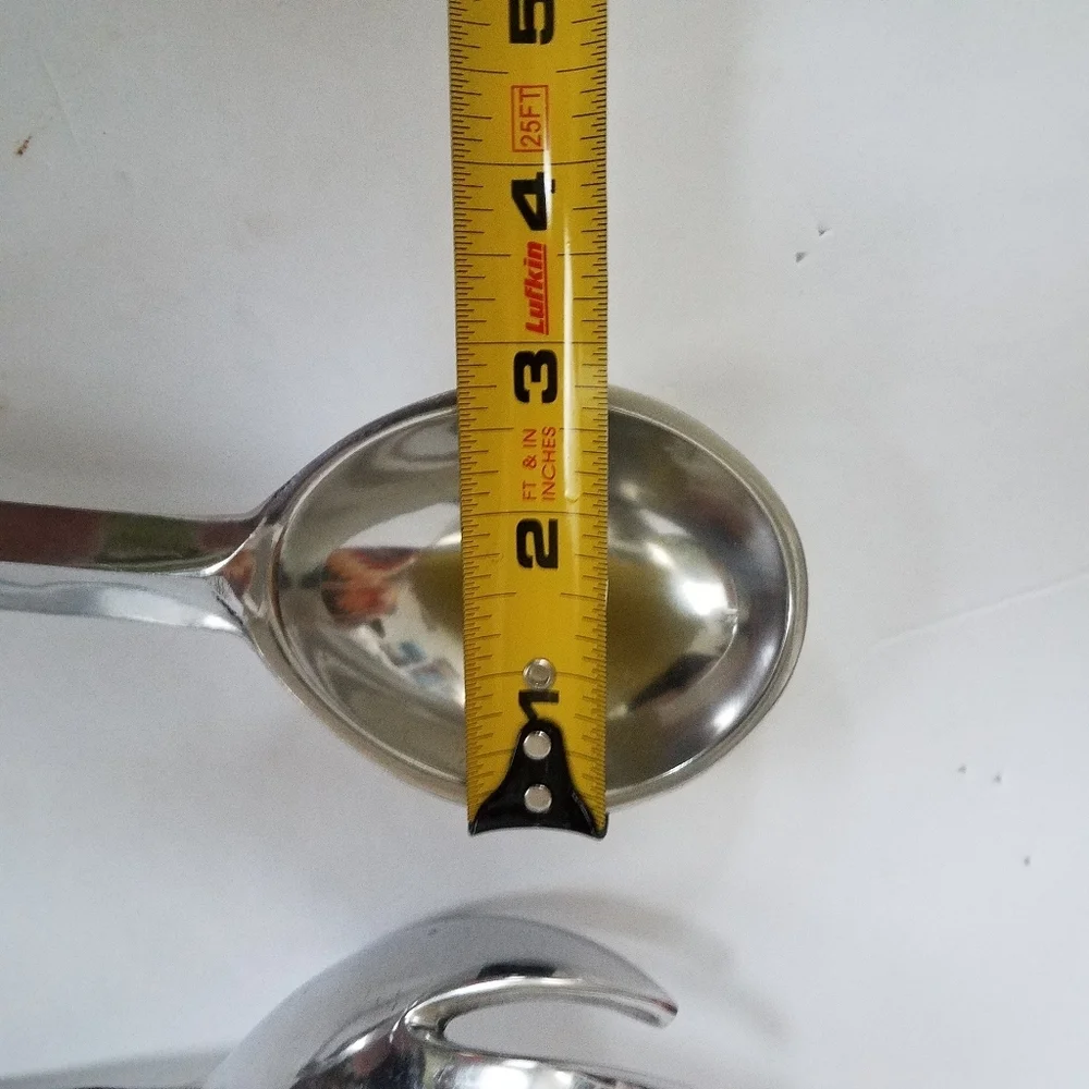 Silvertone Serving Utensils India Shell Inlay